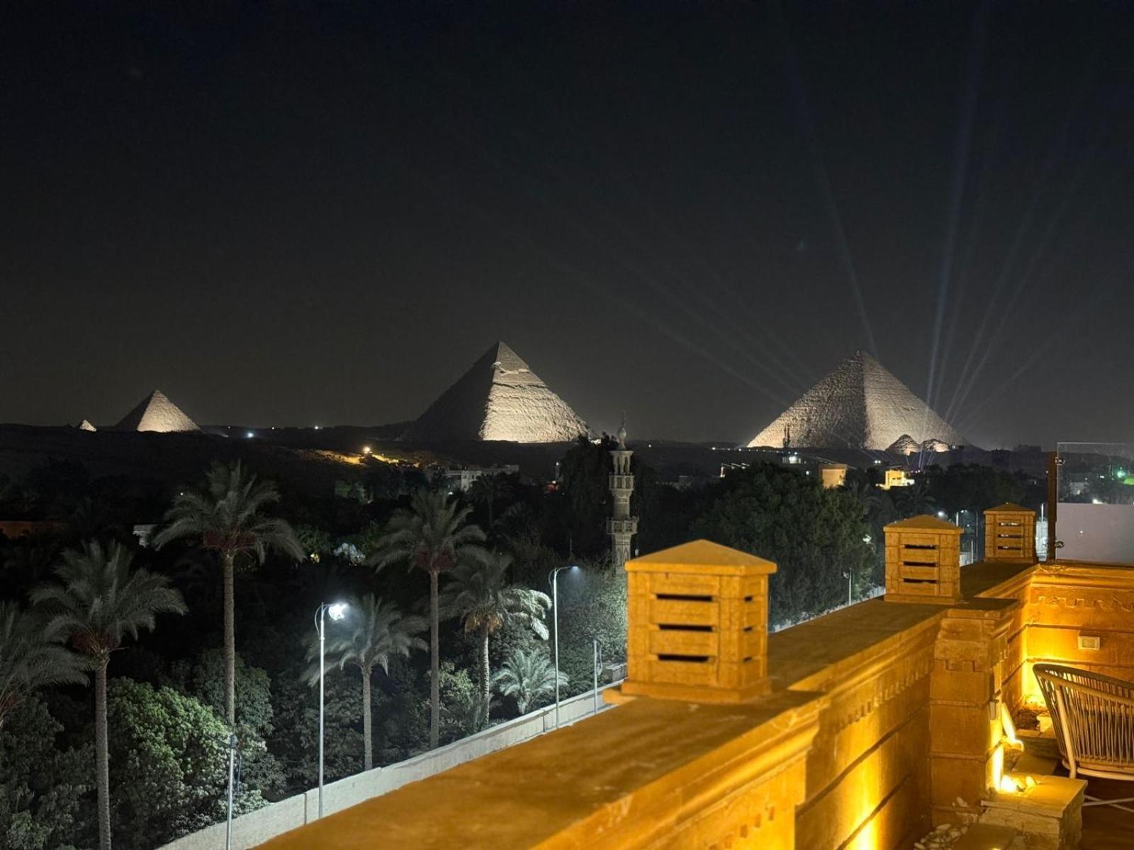 Kafret el-Gabal Taj Pyramids View Inn מראה חיצוני תמונה